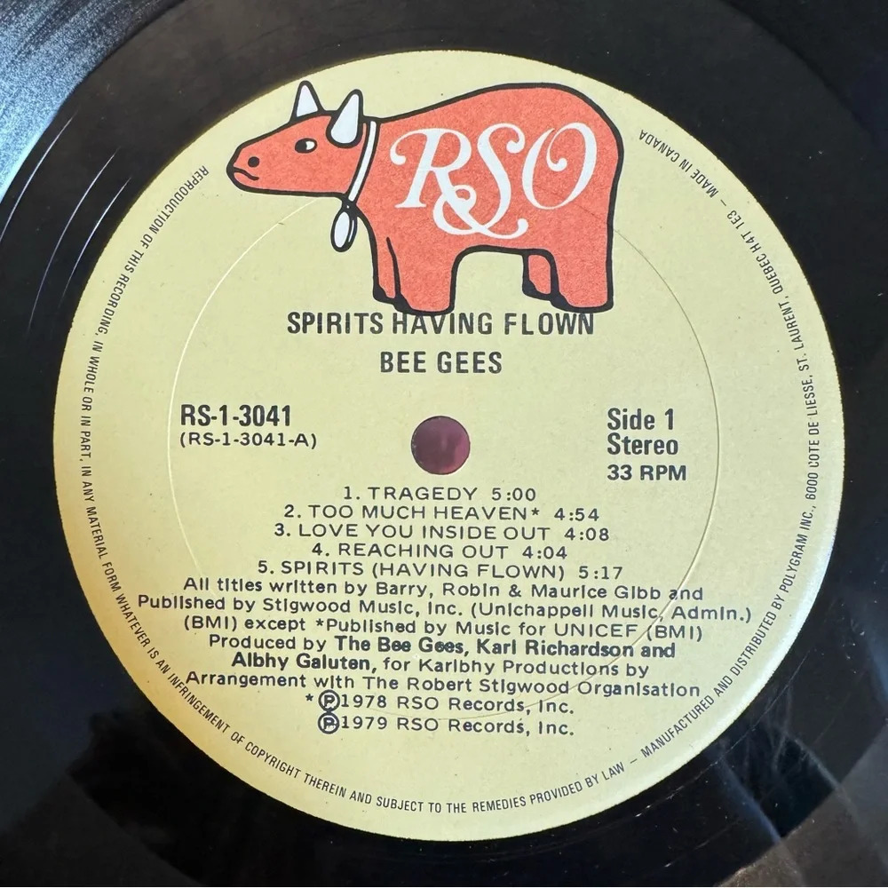 Bee Gees 1979 “Spirits Having Flown” Vinyl Record Polygram - Picture 13 of 17